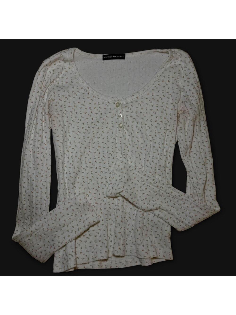 Brandy Melville Women's White Blous